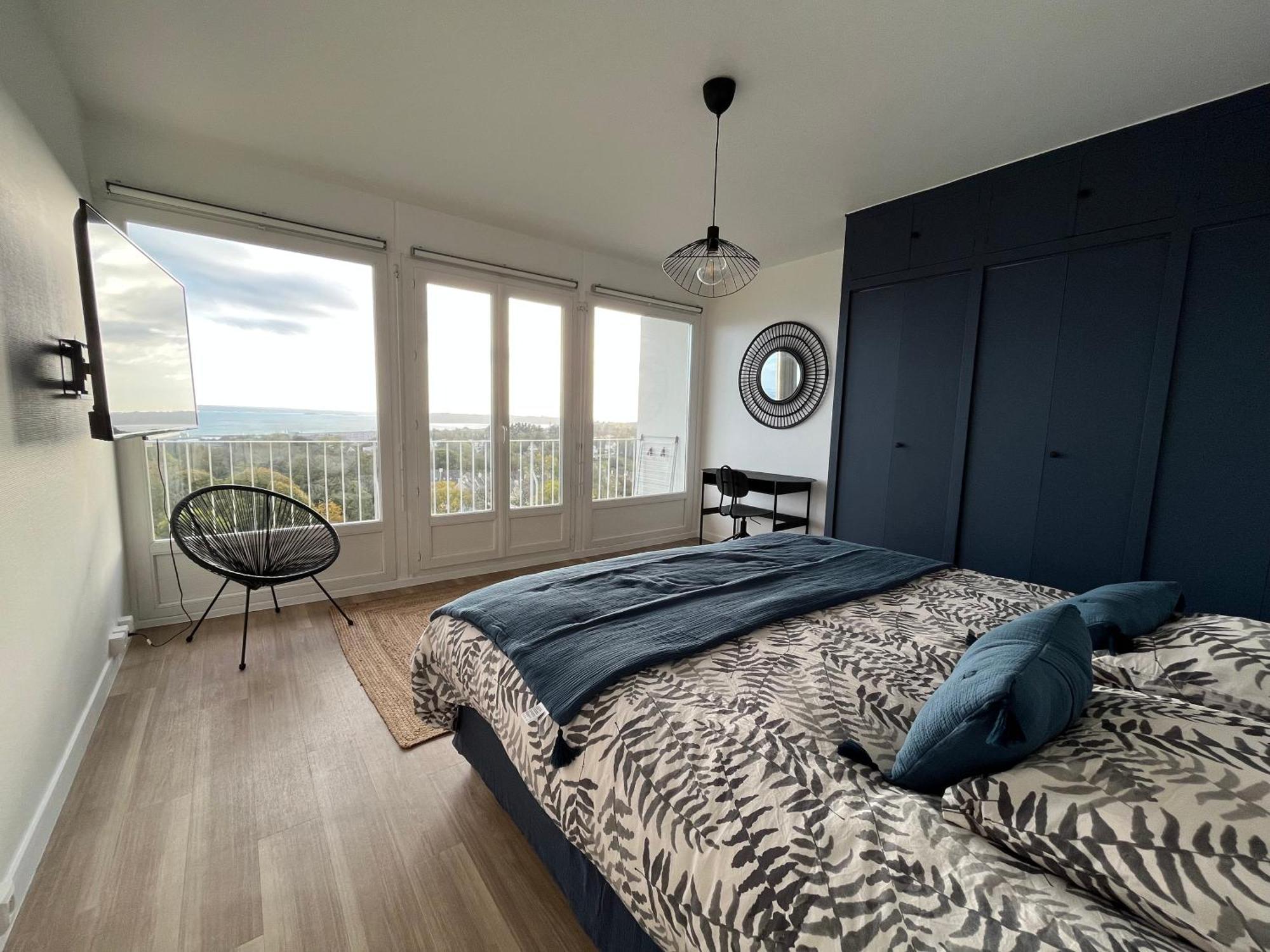 Nouveau! Appartement Vue Mer 180° Et Place Parking Brest Exterior foto